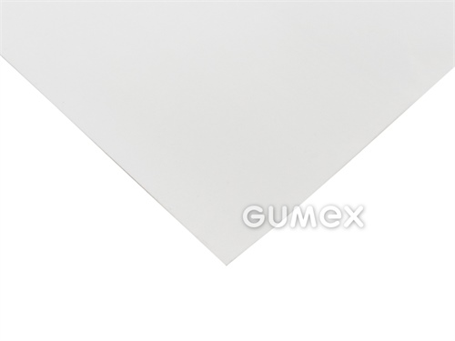 Teflonplatte G400, 1mm, 1200x1200mm, FDA, 51°ShD, G400, -200°C/+250°C, weiß, 